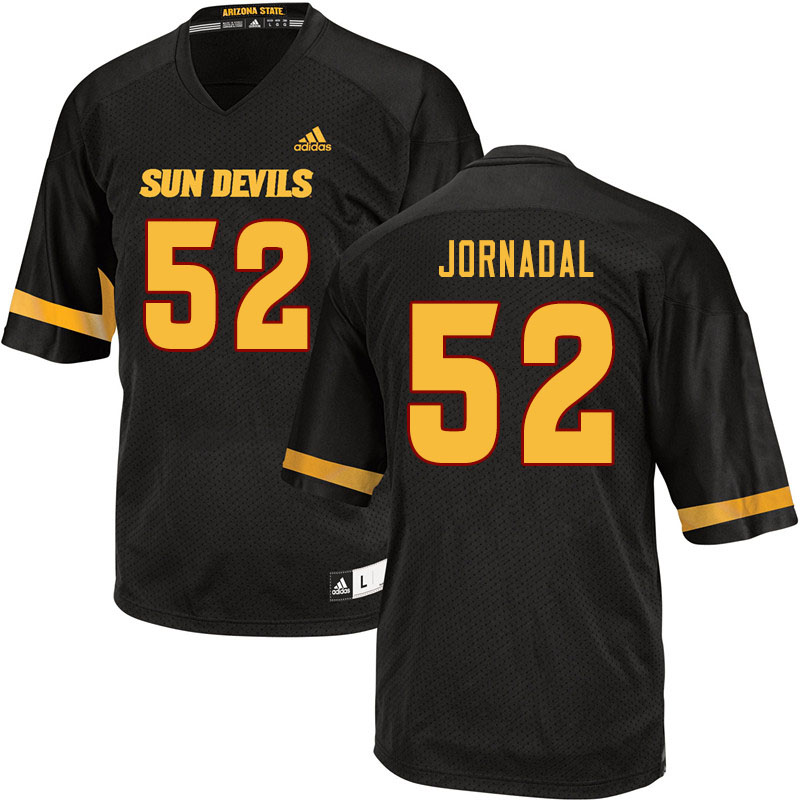 Men #52 Jacob Jornadal Arizona State Sun Devils College Football Jerseys Sale-Black